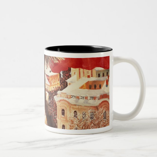 The Bolshevik, 1920 Two-Tone Coffee Mug (Right)