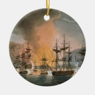 The Bombardment of Algiers, 27th August 1816, from Ceramic Tree Decoration