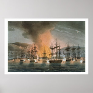 The Bombardment of Algiers, 27th August 1816, from Poster