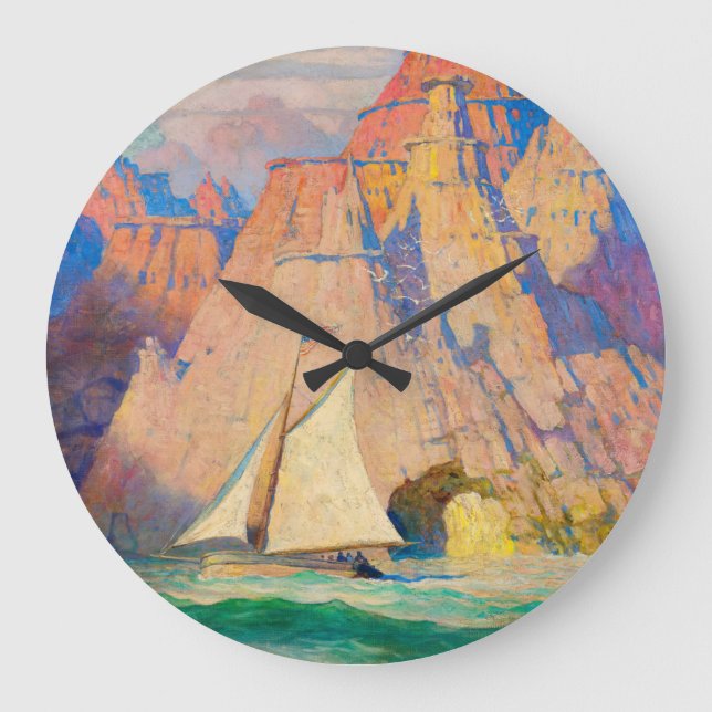 The Bonadventure by Newell Convers Wyeth Large Clock (Front)