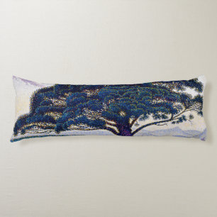 The Bonaventure Pine, Oil Painting, Paul Signac Body Cushion