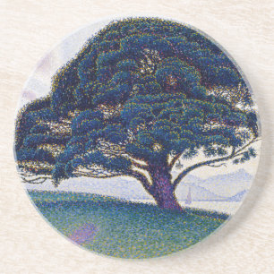 The Bonaventure Pine, Oil Painting, Paul Signac Coaster