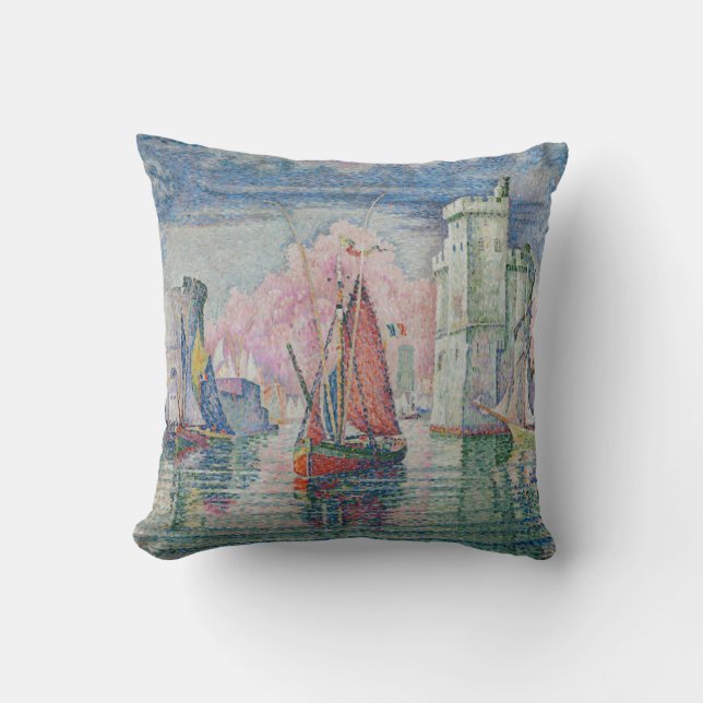 The Bonaventure Pine, Oil Painting, Paul Signac Cushion (Front)