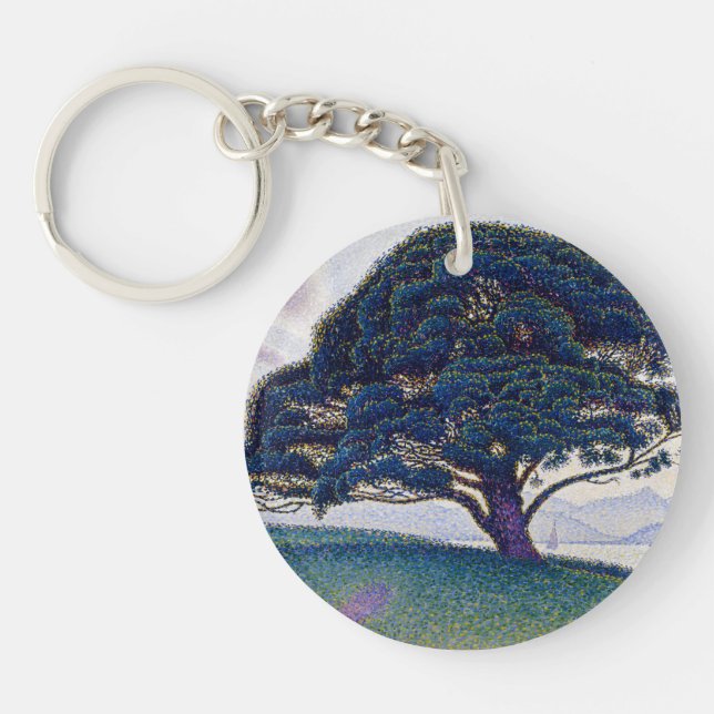 The Bonaventure Pine, Oil Painting, Paul Signac Key Ring (Front)