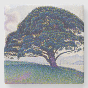 The Bonaventure Pine, Oil Painting, Paul Signac Stone Coaster