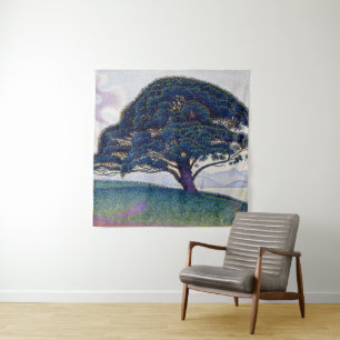 The Bonaventure Pine, Oil Painting, Paul Signac Tapestry