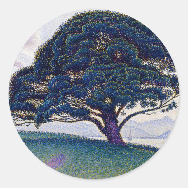 The Bonaventure Pine - Paul Signac Classic Round Sticker (Front)