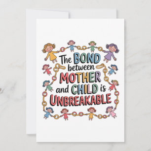 The Bond Between Mother And Child Is Unbreakable Holiday Card