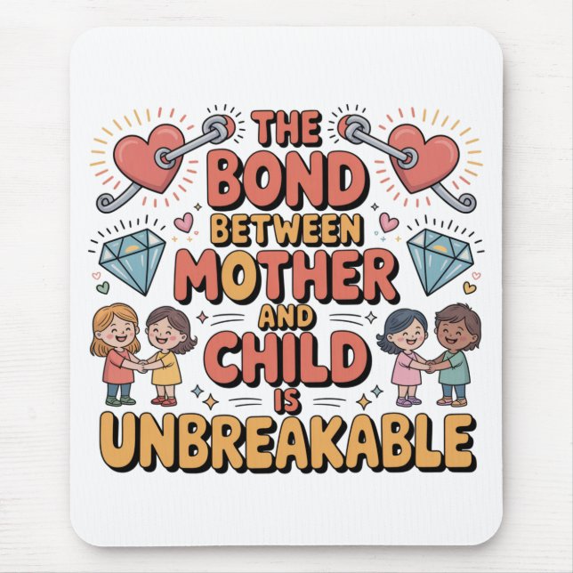 The Bond Between Mother And Child Is Unbreakable Mouse Pad (Front)