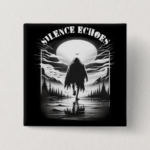 The Bone Shadow: Reflections in the Desert 15 Cm Square Badge
