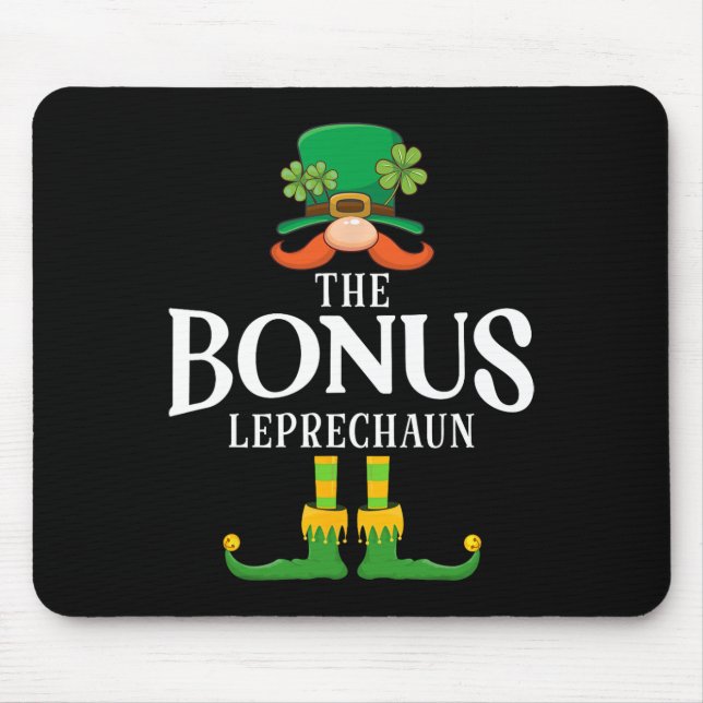 The Bonus Leprechaun St Patricks Day Matching  Mouse Pad (Front)