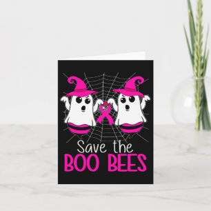 The Boo Bees Breast Cancer Awareness Halloween Card