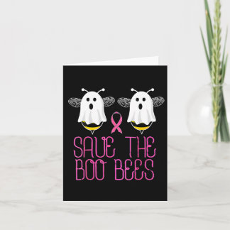 The Boo Bees Breast Cancer Halloween  Card