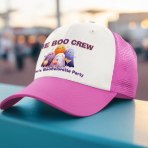 The Boo Crew Cute Ghost Bachelorette Trucker Hat
