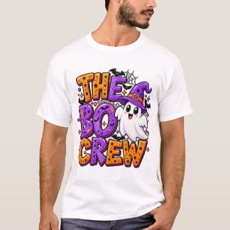 The Boo Crew Cute Ghost Witch Hallowee T-Shirt