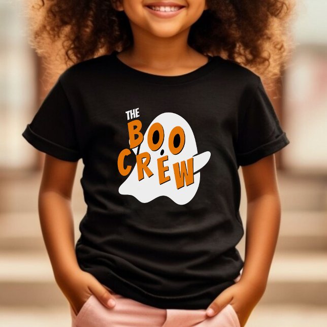 The Boo Crew Ghost Family Halloween Black T-Shirt (the boo crew ghost t-shirt)