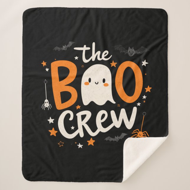 The Boo Crew Halloween Blanket (Front)