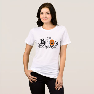 The Boo Crew Halloween Ghost Pumpkin Tri-Blend Shirt