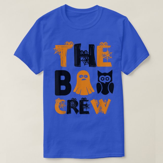 The Boo Crew Halloween Ghost Trick Treat Scary Cut T-Shirt (Design Front)