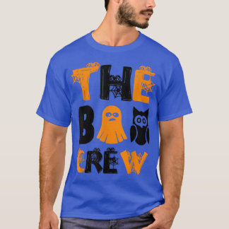 The Boo Crew Halloween Ghost Trick Treat Scary Cut T-Shirt