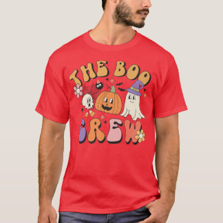 The Boo Crew Halloween Groovy Ghost Costume Witch T-Shirt