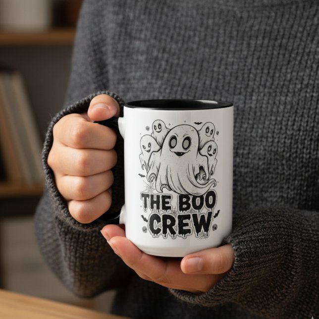 The Boo Crew Halloween Mug – Cute Spooky Ghost Cof (Creator Uploaded)