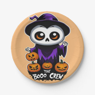 The Boo crew Halloween Paper Plate
