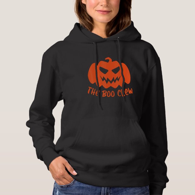 The Boo Crew Lazy Halloween Costume   Ghost Spirit Hoodie (Front)