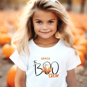 The Boo Crew Name Modern Halloween Toddler T-Shirt