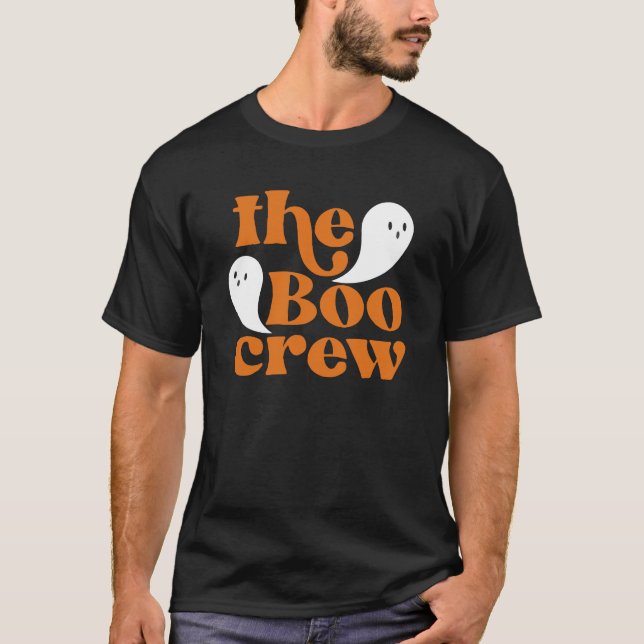 The Boo Crew Orange Halloween Family Matching T-Sh T-Shirt (Front)