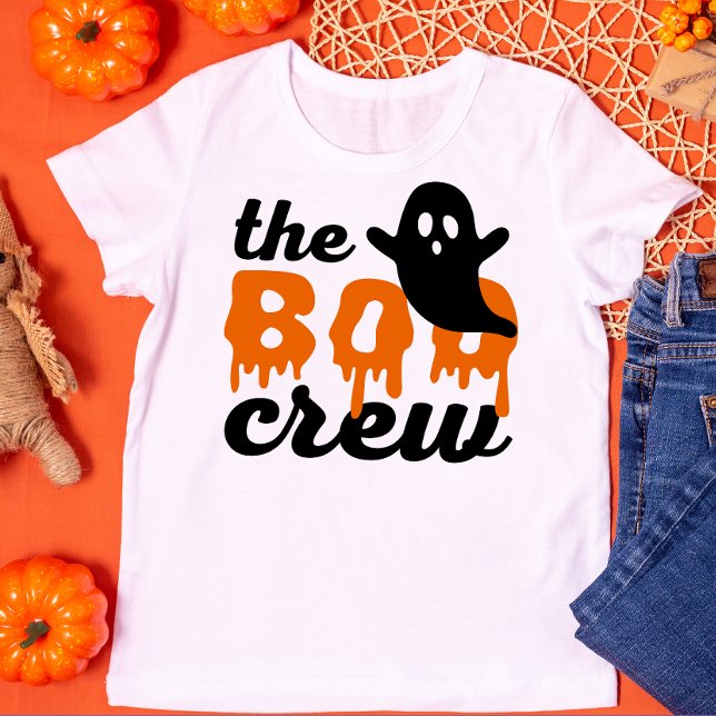 The Boo Crew Orange Halloween Family Matching  T-Shirt (Creator Uploaded)