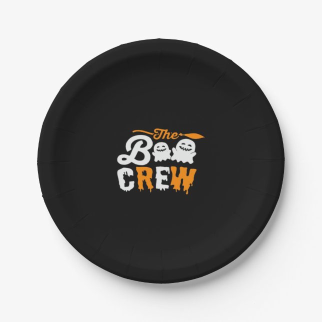 The Boo Crew Oversized T-Shirt Paper Plate (Front)
