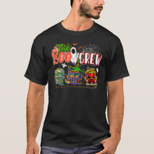 The Boo Crew School Bus Driver Halloween Costume T-Shirt