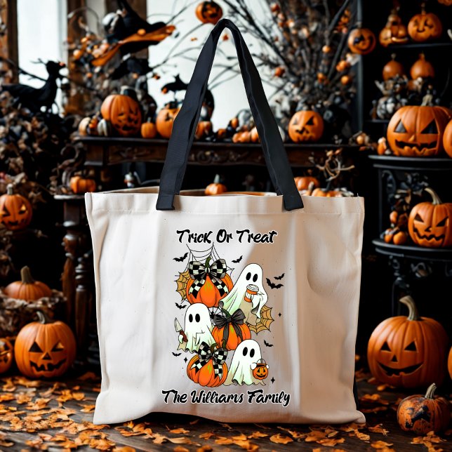 The Boo Crew Trick or Treat Halloween Custom Tote Bag (Creator Uploaded)