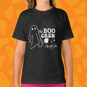 The Boo Crew White Halloween Family Matching Girl T-Shirt