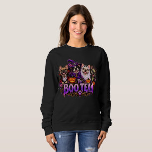 The Boo Team Classic Monster Frenchies Halloween Sweatshirt