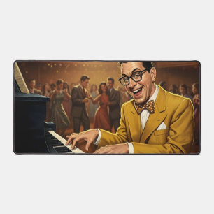 The Boogie-Woogie Baron Desk Mat