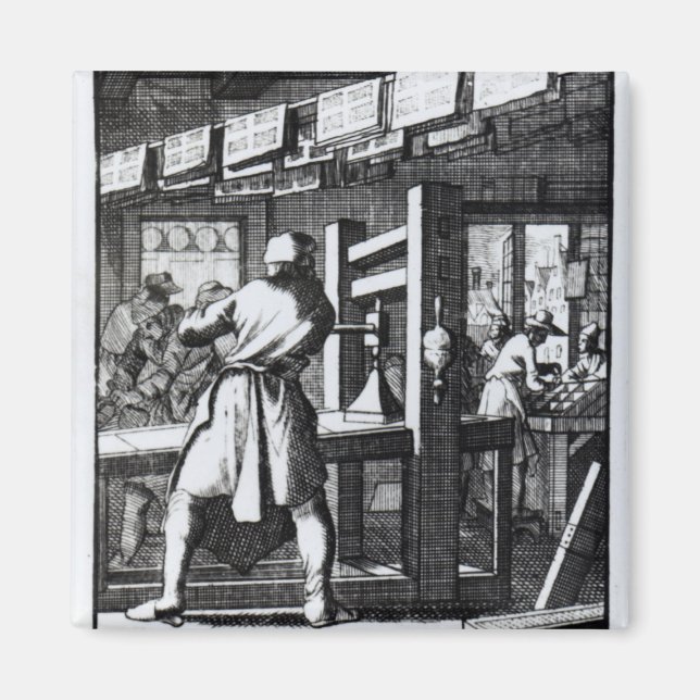 The Book Printer Magnet (Front)