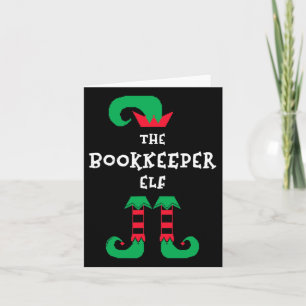 The Bookkeeper Elf Christmas Bookkeeping Xmas Card