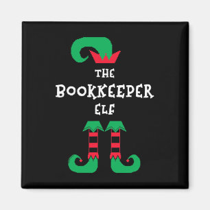 The Bookkeeper Elf Christmas Bookkeeping Xmas Magnet