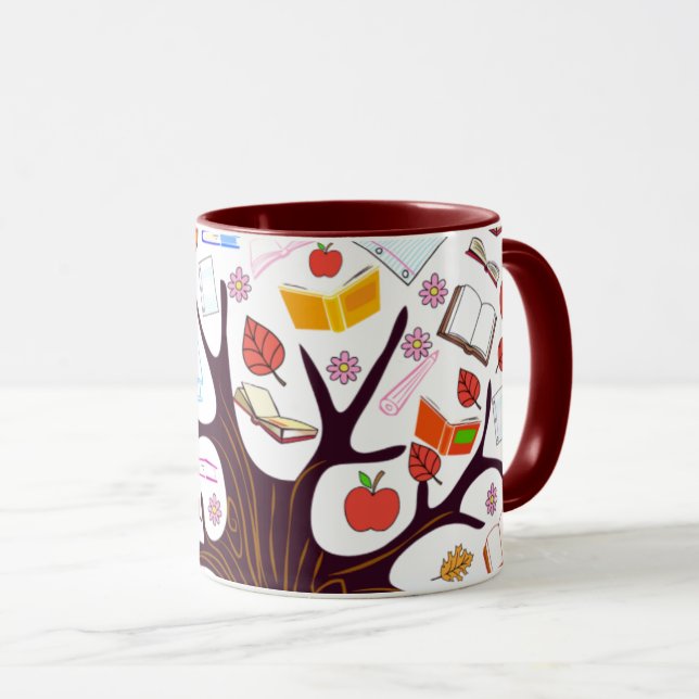 The Bookleaf Tree  Mug (Front Right)