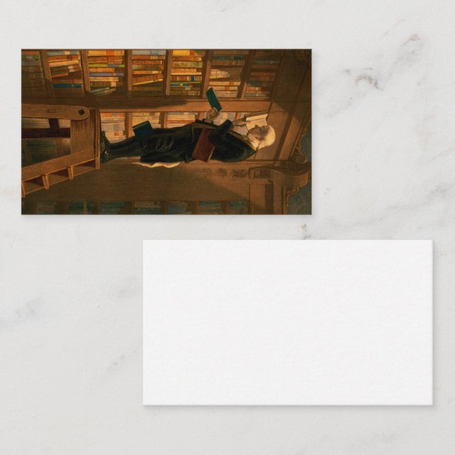 The Bookworm, 1861 by Carl Spitzweg Business Card (Front/Back)