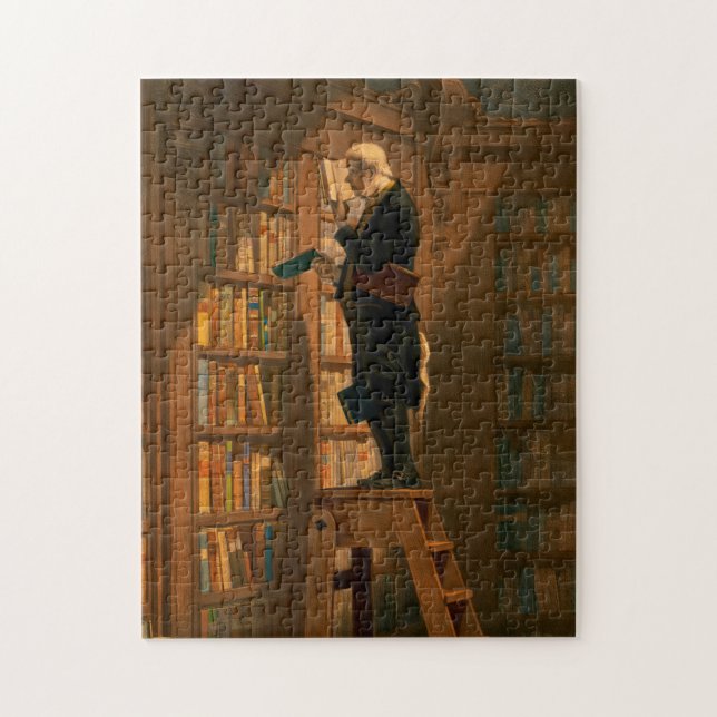 The Bookworm, 1861 by Carl Spitzweg Jigsaw Puzzle (Vertical)