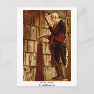 The Bookworm By Carl Spitzweg Postcard
