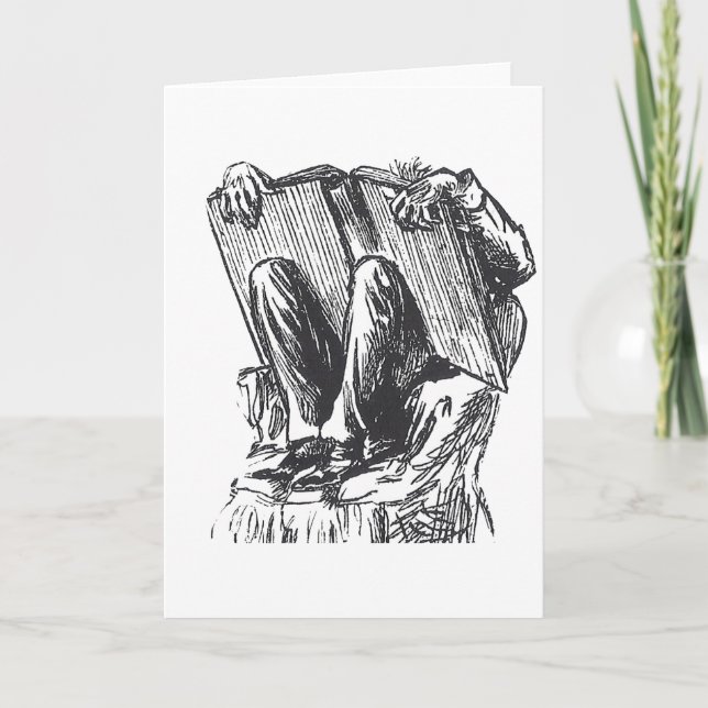 The Bookworm Card (Front)