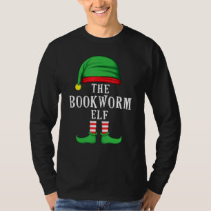 The Bookworm Elf Christmas Family Matching Group X T-Shirt