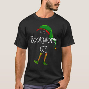 The Bookworm Elf Christmas Matching Family Xmas Pa T-Shirt