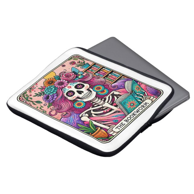 The Bookworm  Laptop Sleeve (Front Top)