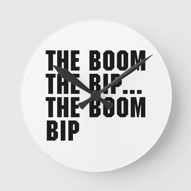 The Boom Bip Round Clock (Front)