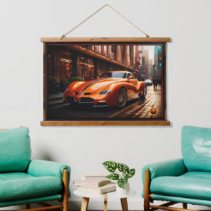 The Boomerang RTZ Sports Coupe Hanging Tapestry